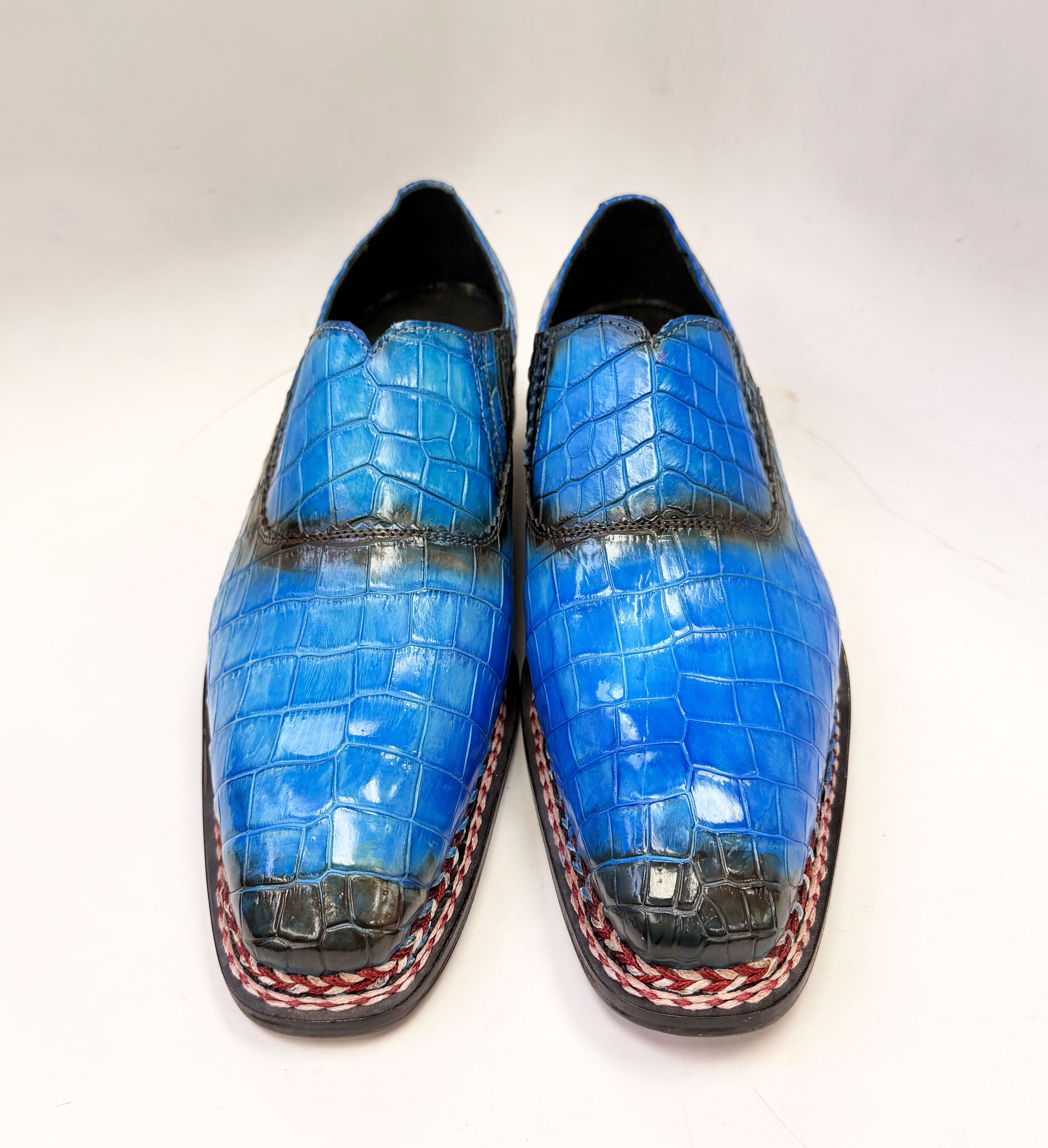 Maurice San Francisco Custom Made Alligator Shoe - Blue