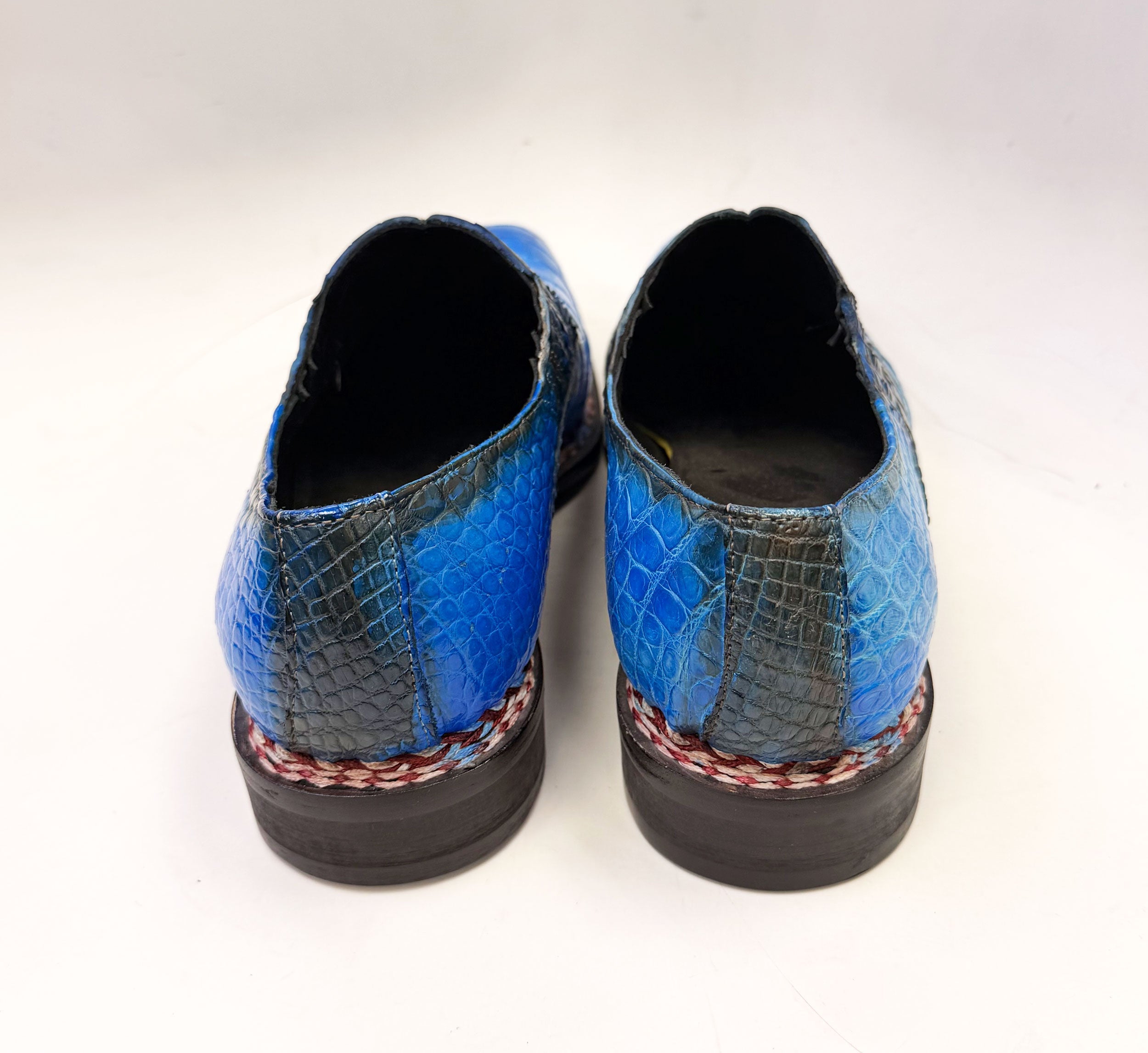 Maurice San Francisco Custom Made Alligator Shoe - Blue