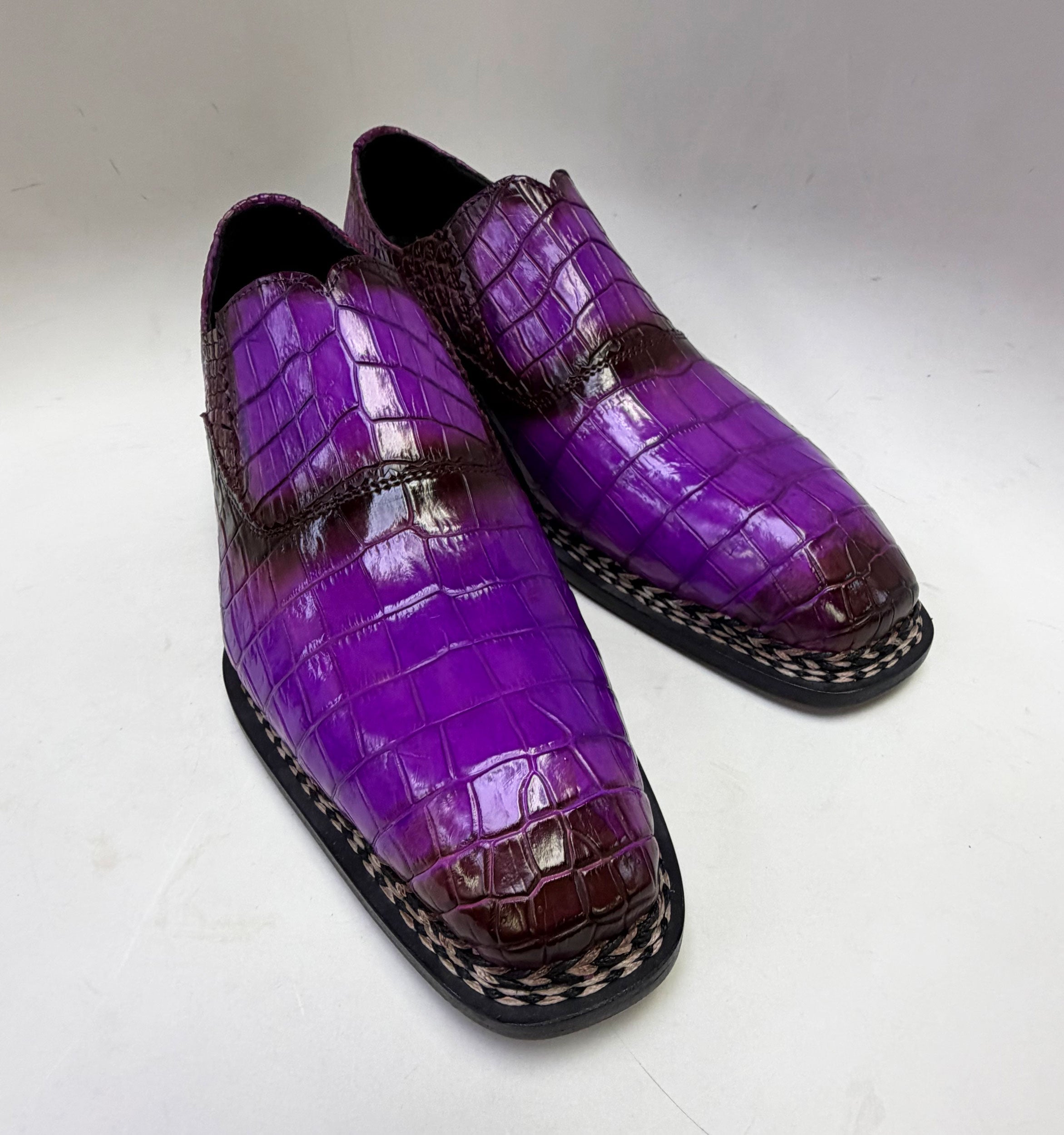 Maurice San Francisco Custom Made Alligator Shoe - Purple