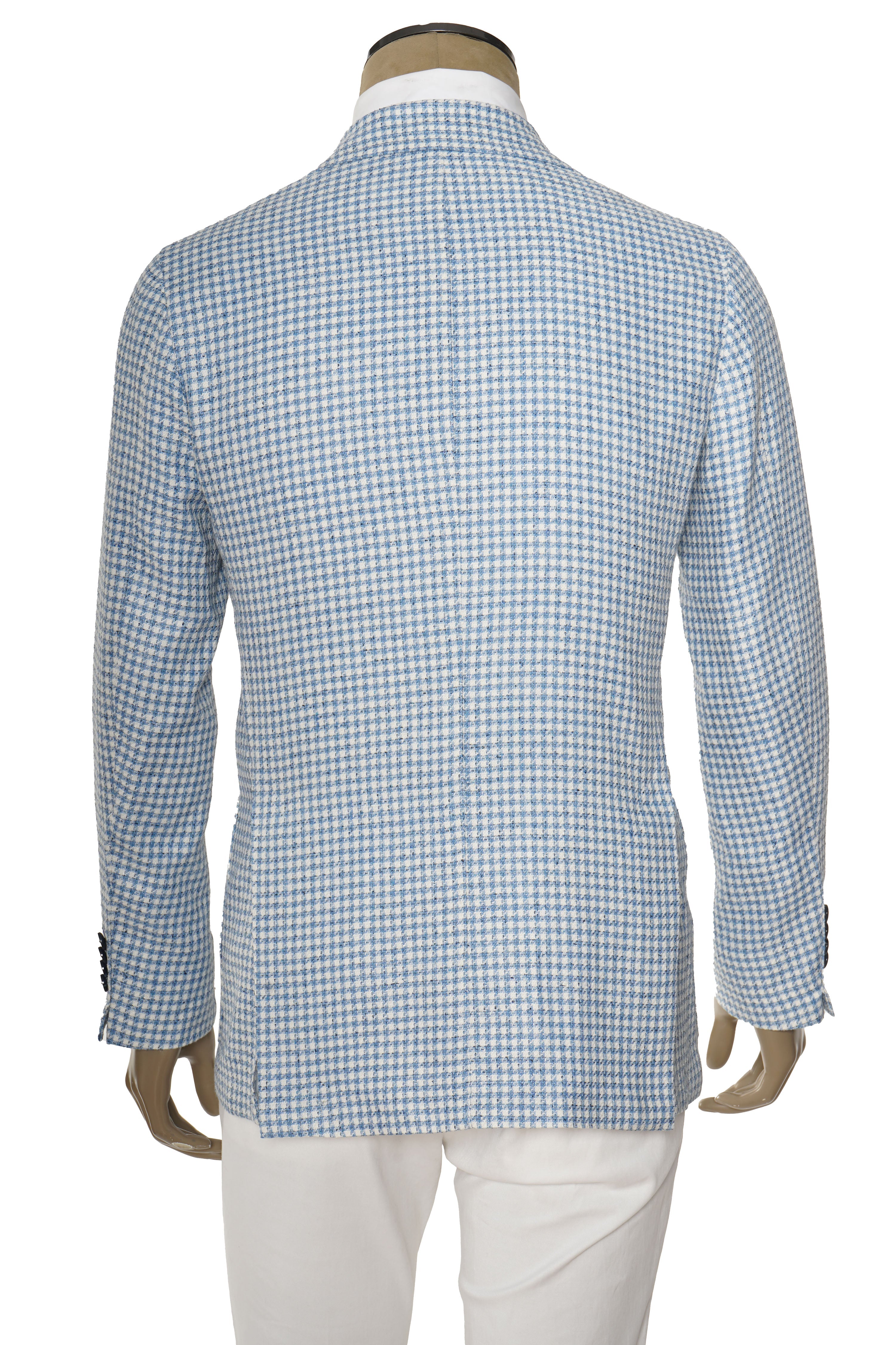 Sartorio Houndstooth Silk-Wool Sport Jacket