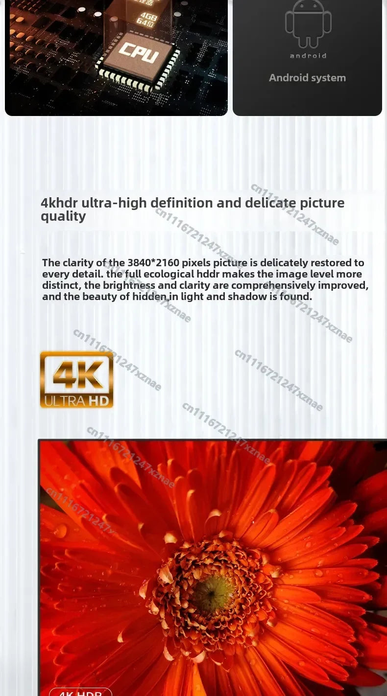 100 Inch TV 110 120 Network Wifi75 85 High Definition 4k Full Screen