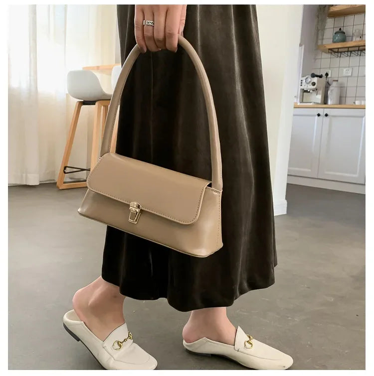 Luxury Brand Crossbody Bags for Women | Fashion Design Underarm & Woman Shoulder Bag (Female Handbag & Purses, Solid Color)