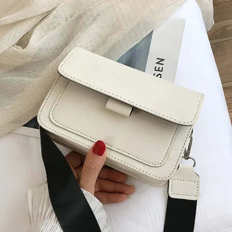 Fashion Brand Women's Small Crossbody Bag | Lightweight PU Leather Messenger Bag (Flap Handbag Purse, Summer Travel Bag for Female)