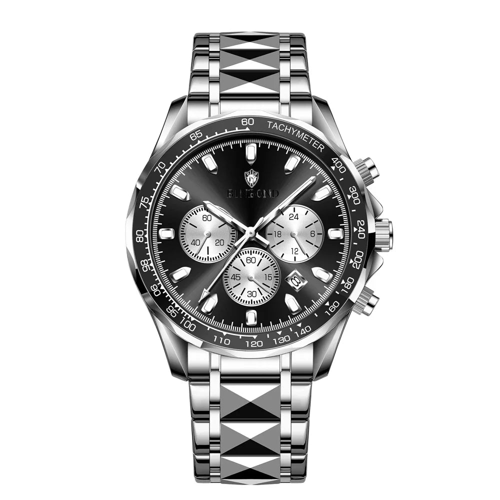 Sports New Men Chornograph Watch For Man Luxury Brand Fashion Quartz Wristwatches Gifts Mens Watches Automatic Digital Clock