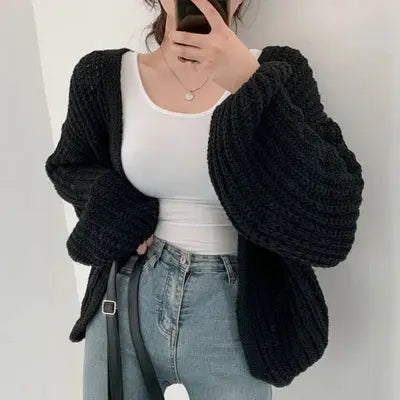 Vintage-Style Fall Cardigan Coat