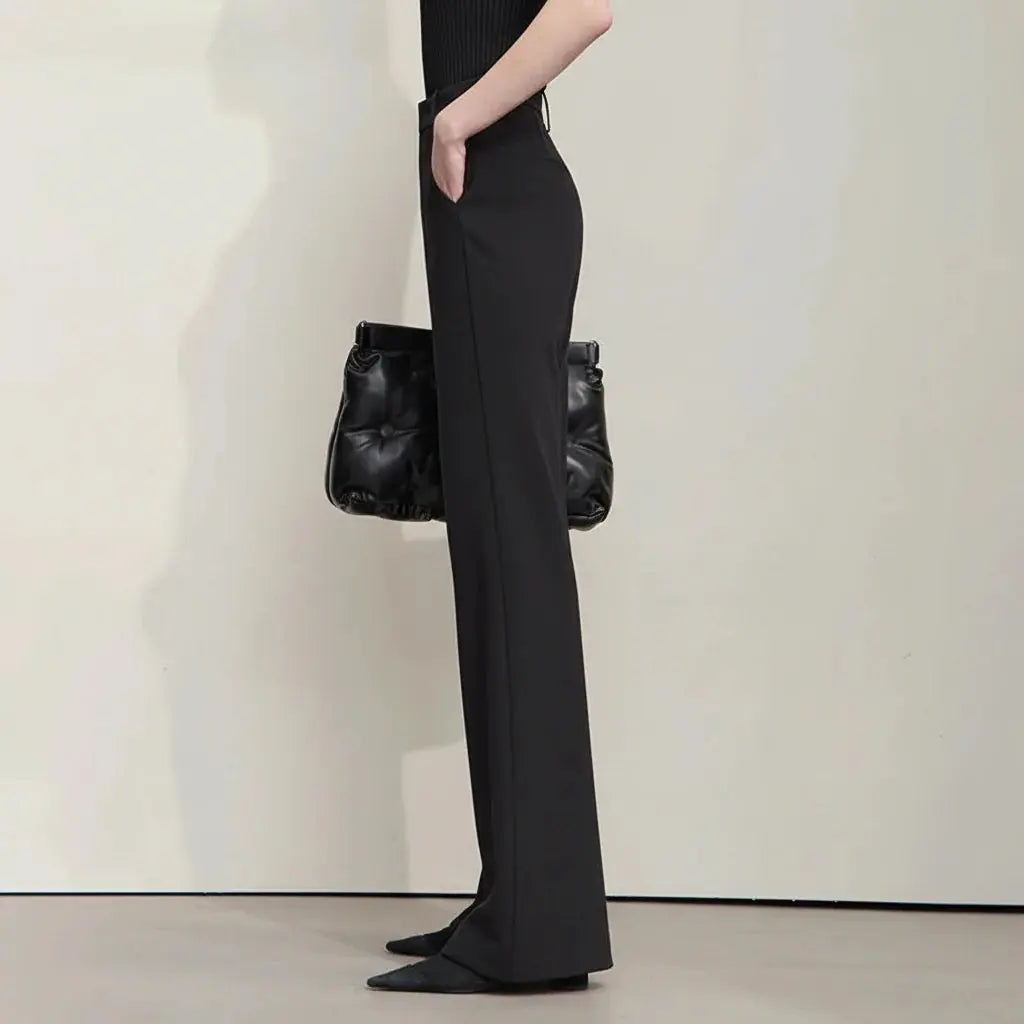 High-Waist Full-Length Pants for Women
