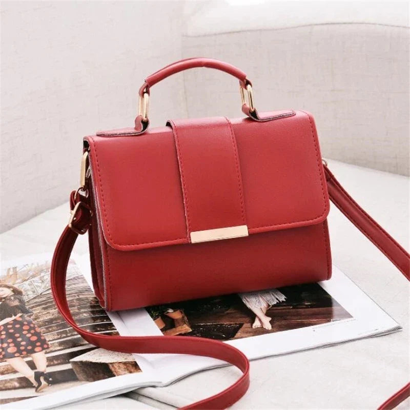 Women's Fashion PU Leather Shoulder Bag | Small Flap Crossbody Handbags & Top Handle Messenger Bags (High-Quality Luxury Ladies Hand Bag)