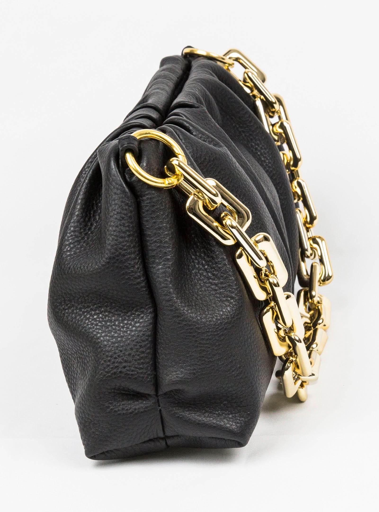 Sophia Full-Grain Leather Clutch Bag