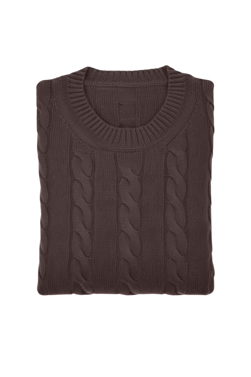 Manrico Cashmere Cable Knit Sweater