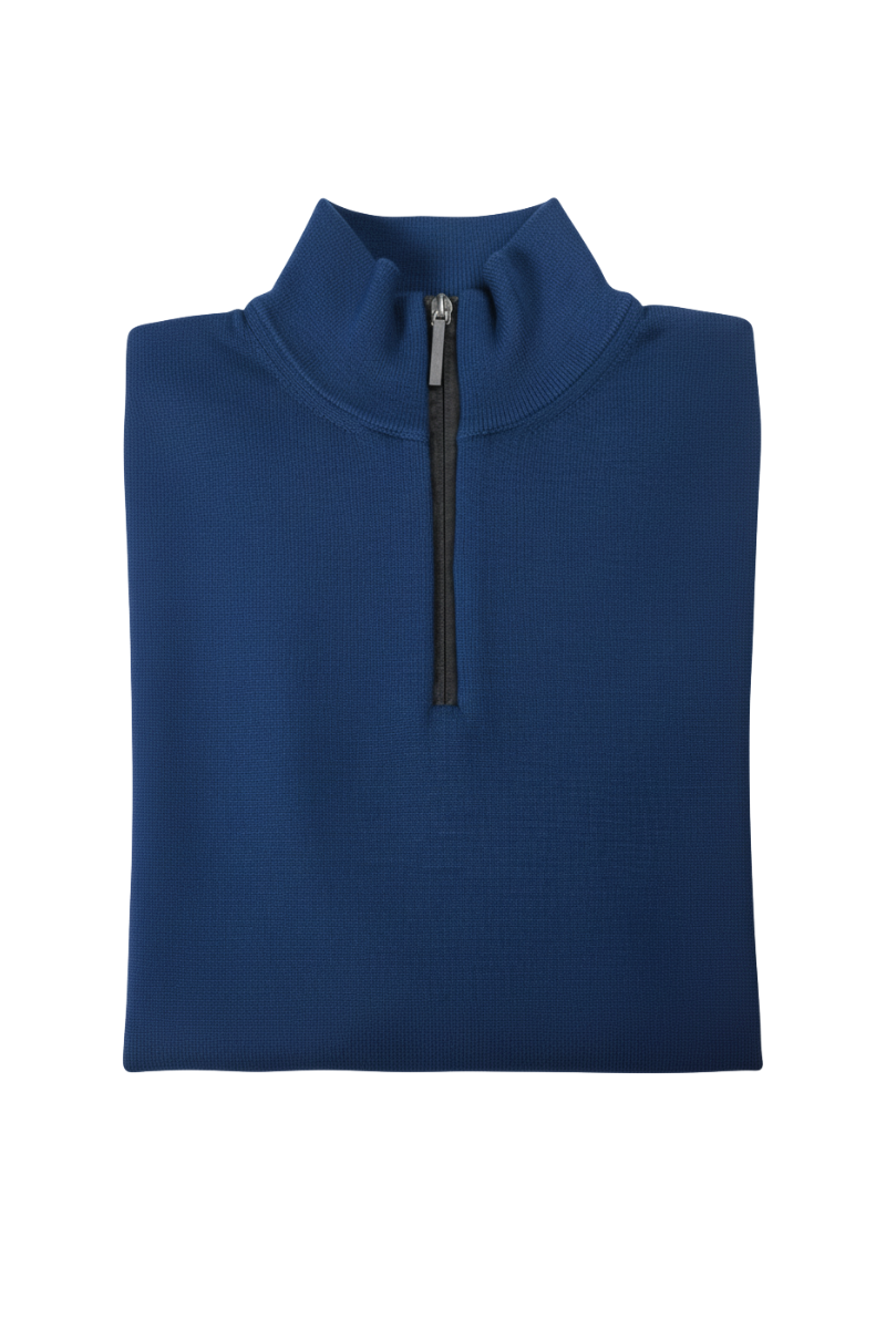 Manrico Cashmere Quarter-Zip Mock Neck Sweater