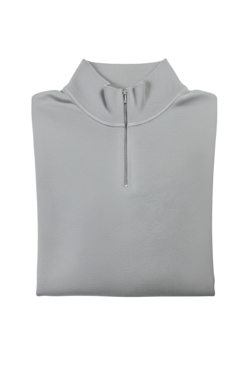 Manrico Cashmere Quarter-Zip Mock Neck Sweater