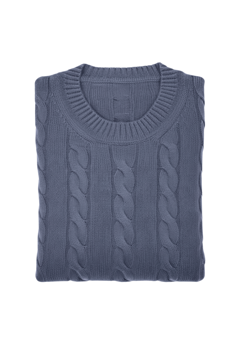 Manrico Cashmere Cable Knit Sweater