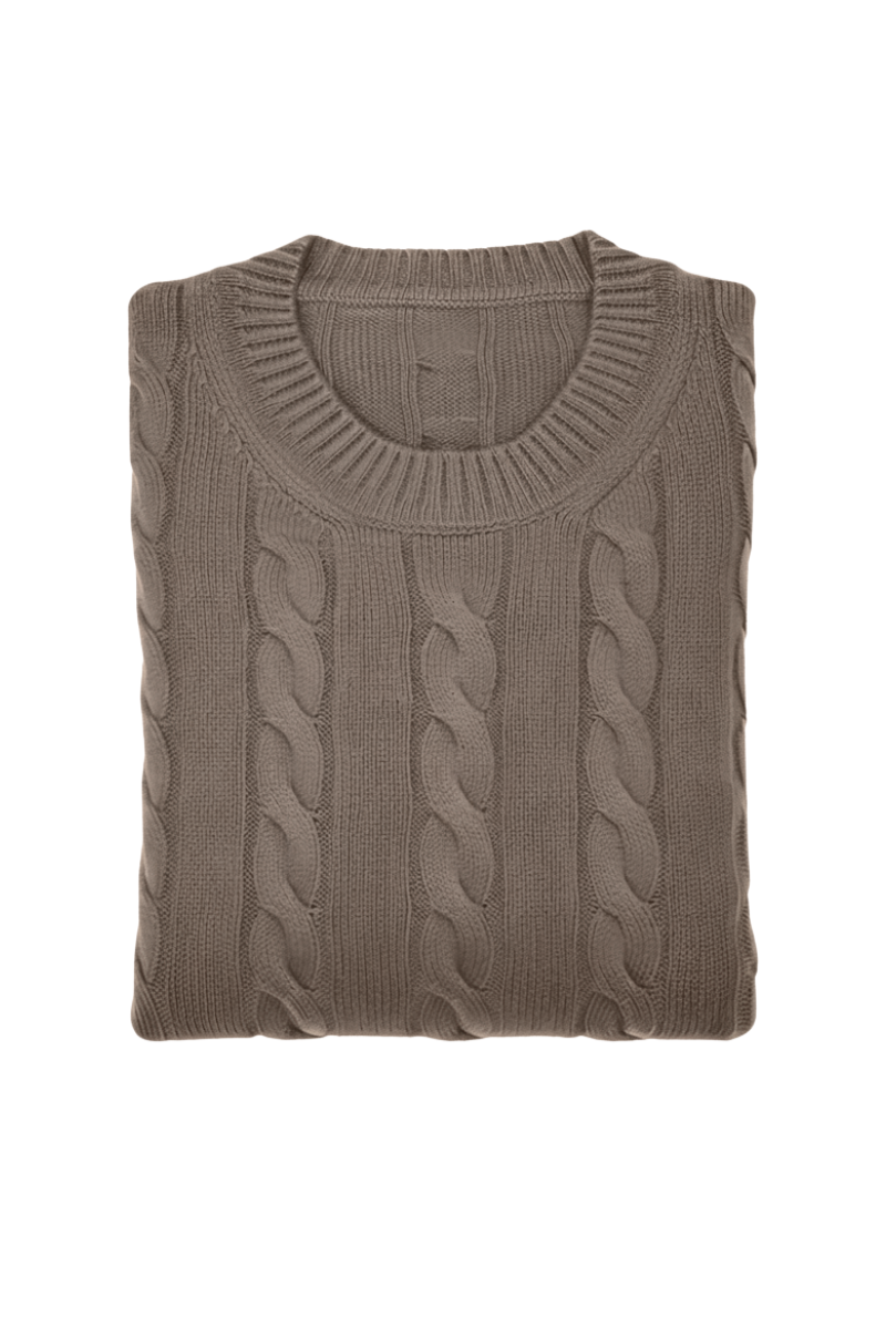 Manrico Cashmere Cable Knit Sweater