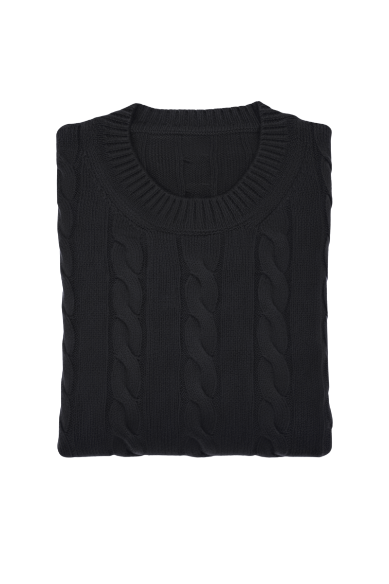 Manrico Cashmere Cable Knit Sweater