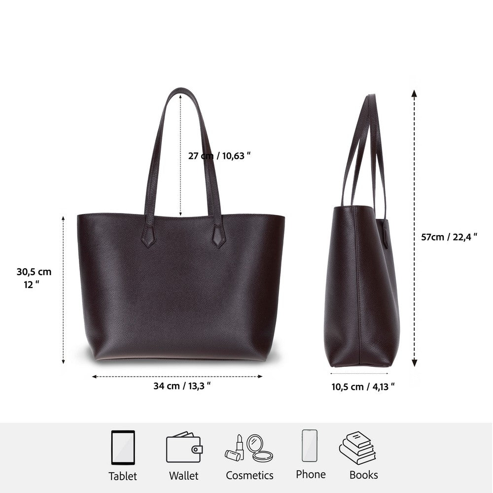 Solea Women’s Leather Bag – Genuine Leather Women’s Tote Shoulder Bag for Everyday Use | Minimal & Handcrafted