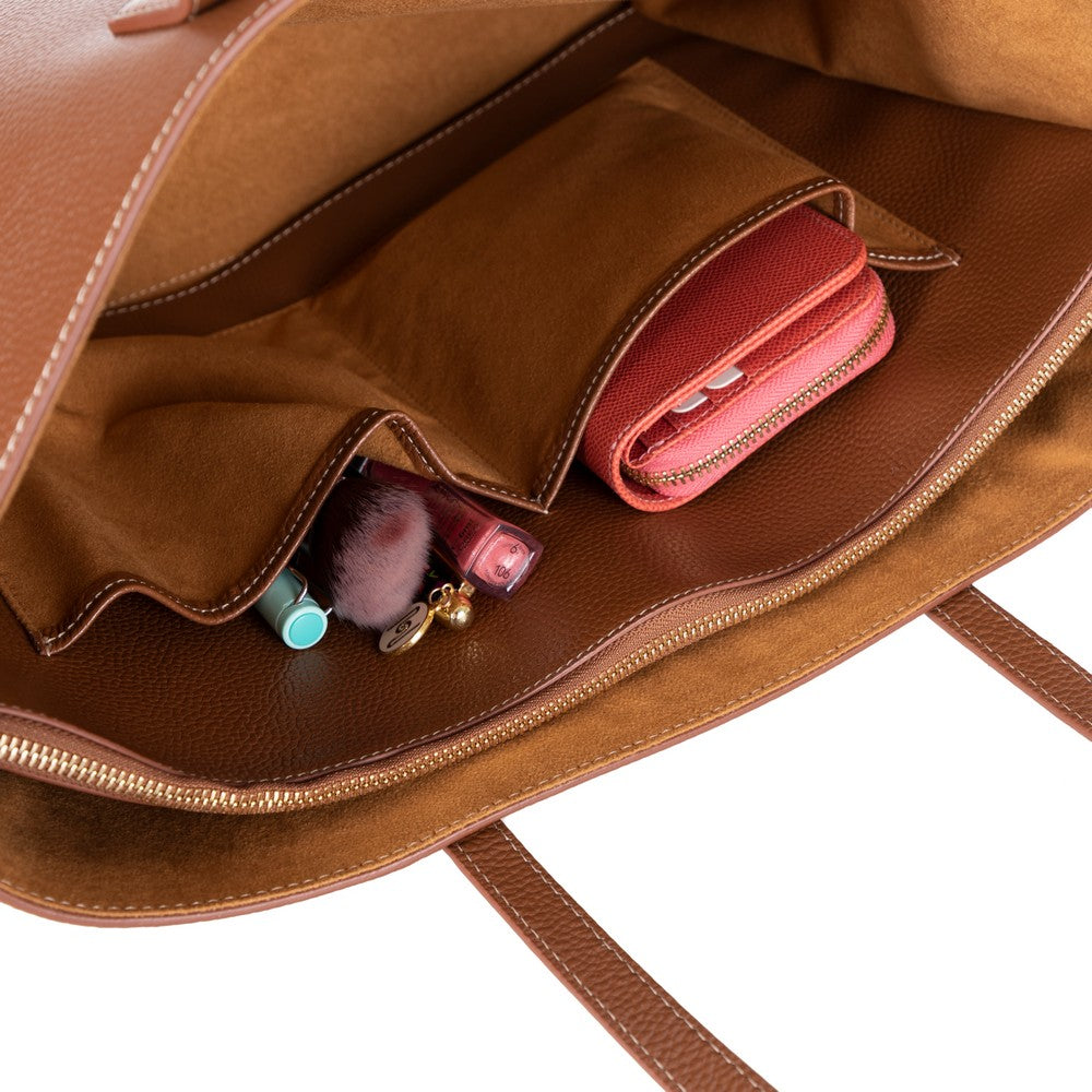 Solea Women’s Leather Bag – Genuine Leather Women’s Tote Shoulder Bag for Everyday Use | Minimal & Handcrafted