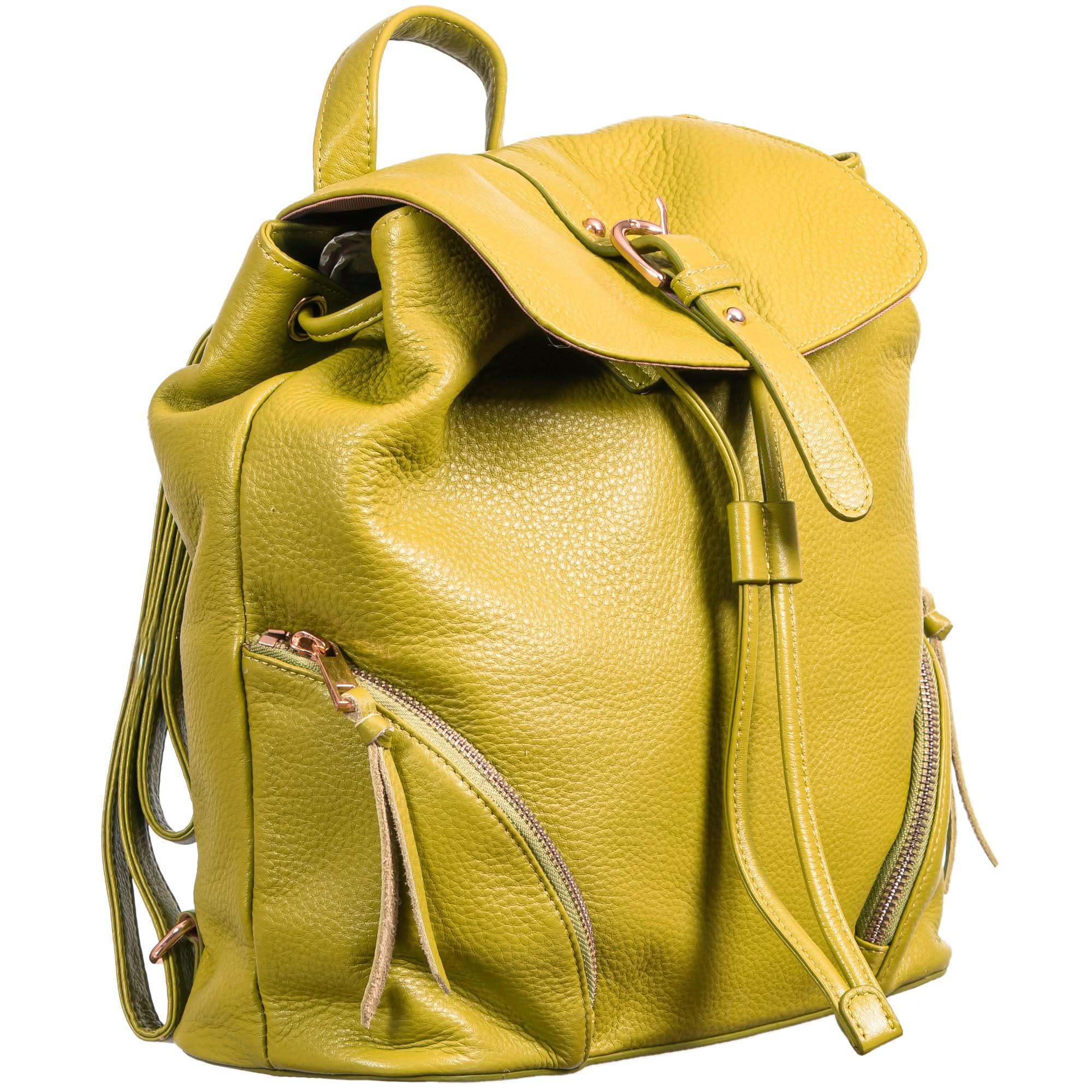Sophia Full-Grain Leather Backpack for Women