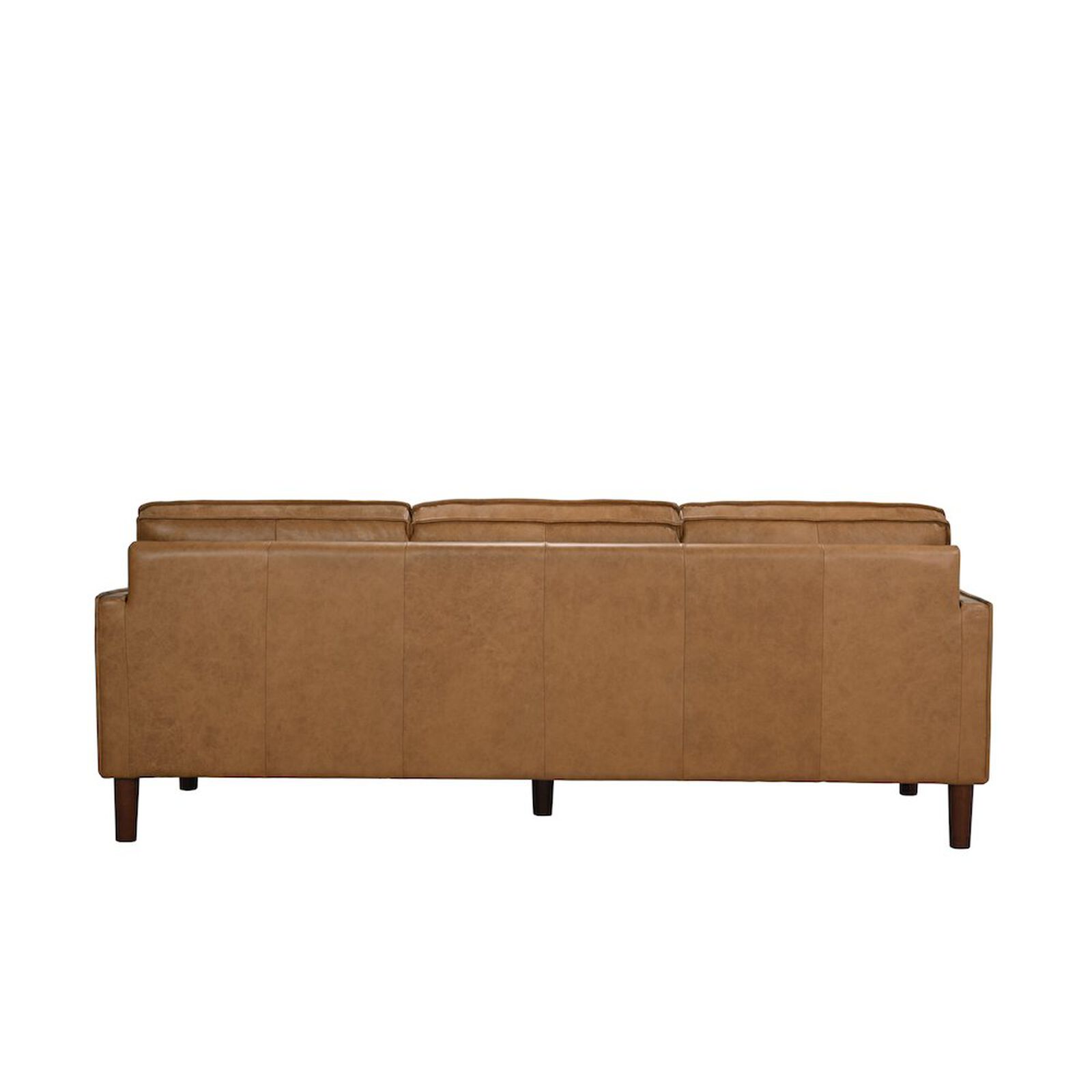 Soria Saddle Brown Top-Grain Leather Sofa