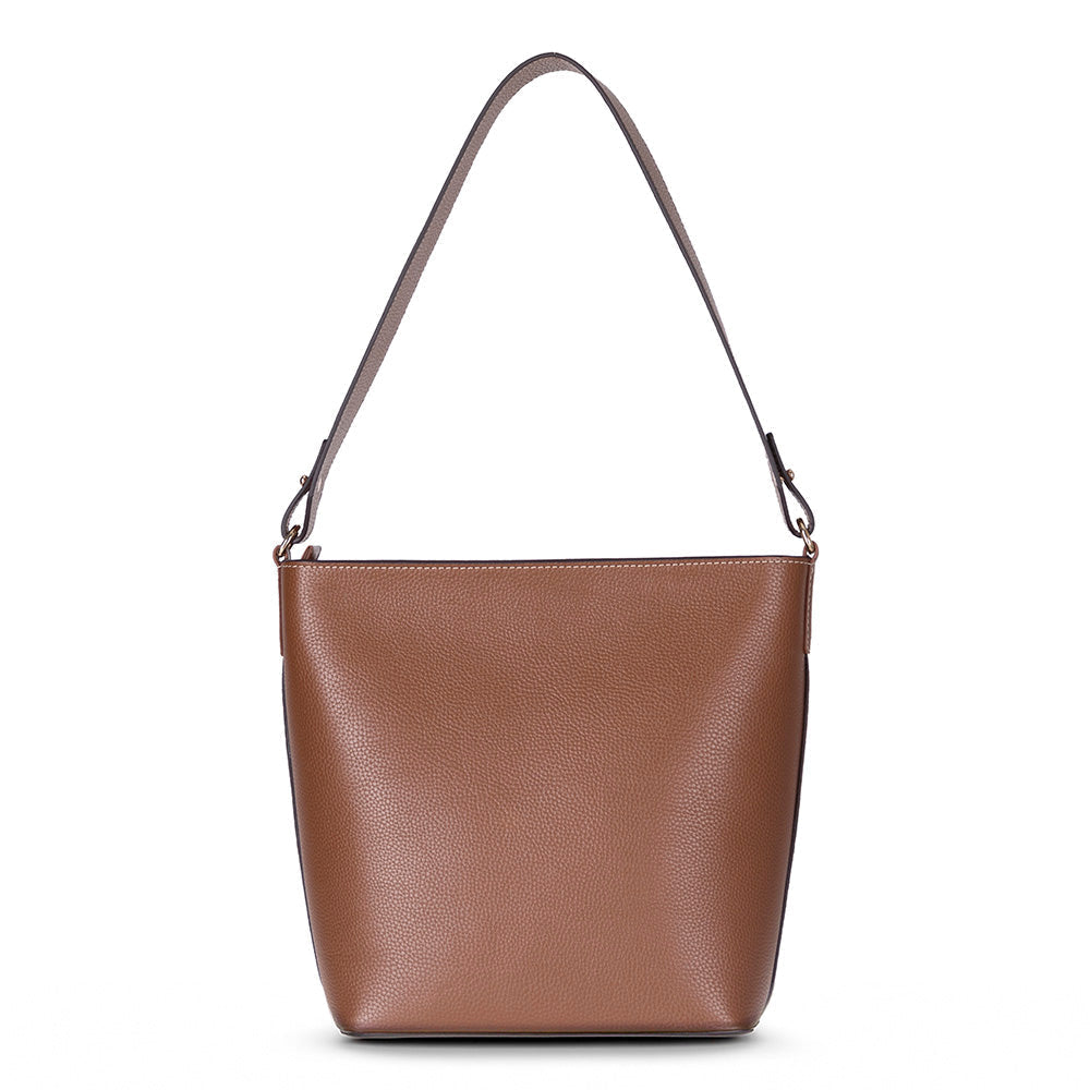 Elena Women’s Leather Tote Bag – Genuine Leather Shoulder Bag for Everyday Function | Minimal & Handcrafted