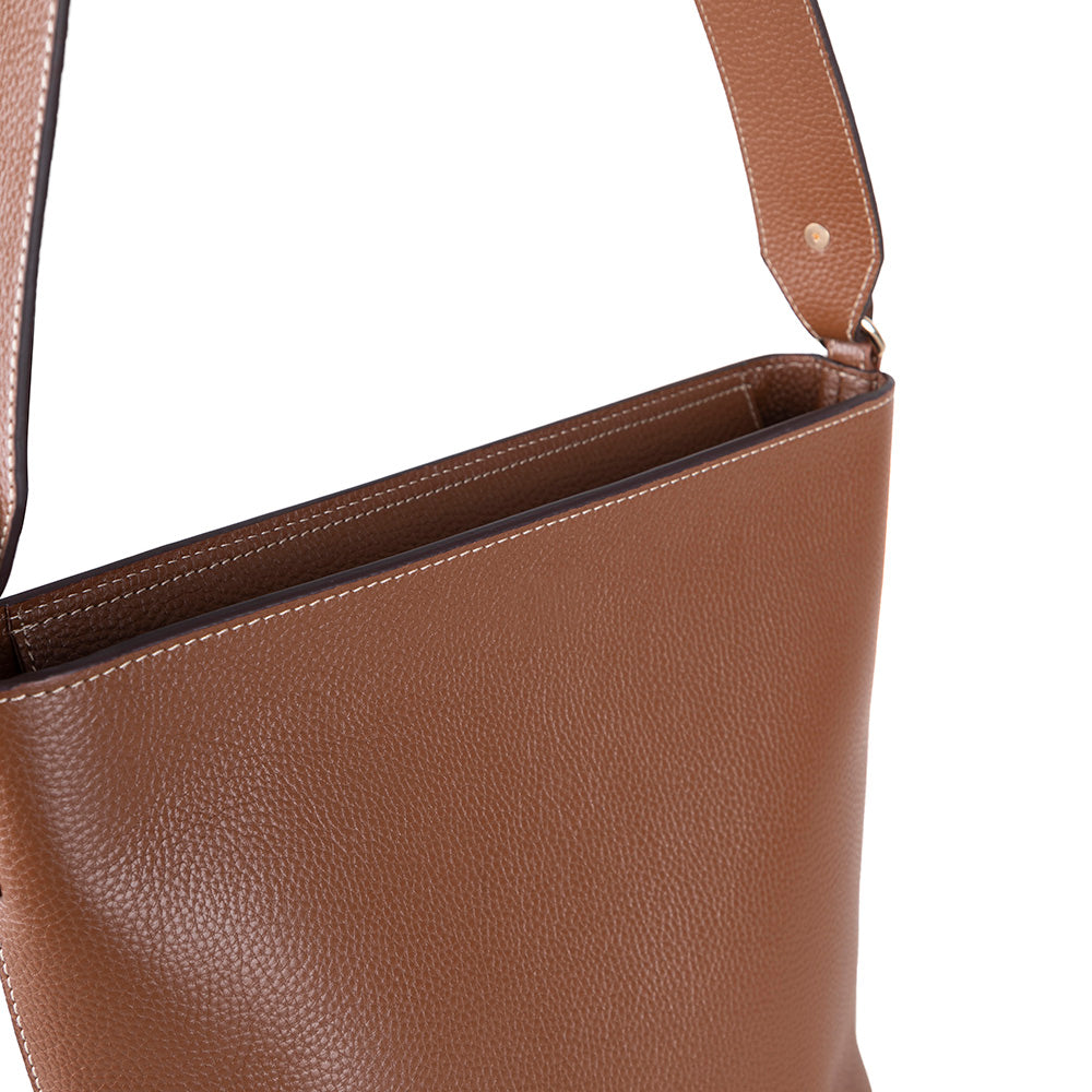 Elena Women’s Leather Tote Bag – Genuine Leather Shoulder Bag for Everyday Function | Minimal & Handcrafted