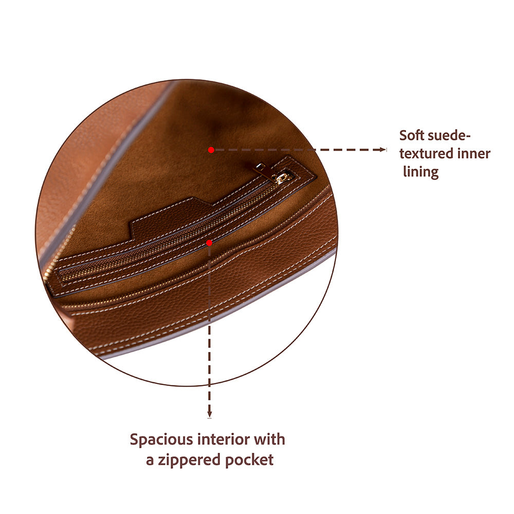 Elena Women’s Leather Tote Bag – Genuine Leather Shoulder Bag for Everyday Function | Minimal & Handcrafted