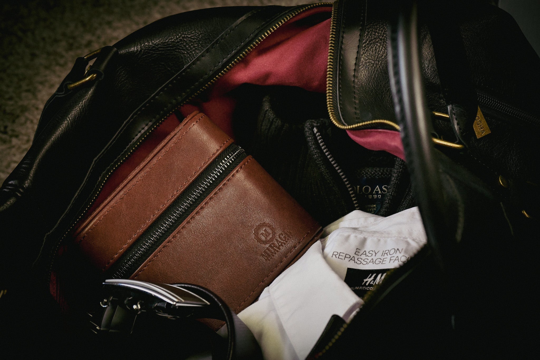 Watch and Jewelry Travel Case - Coffee Brown Leather