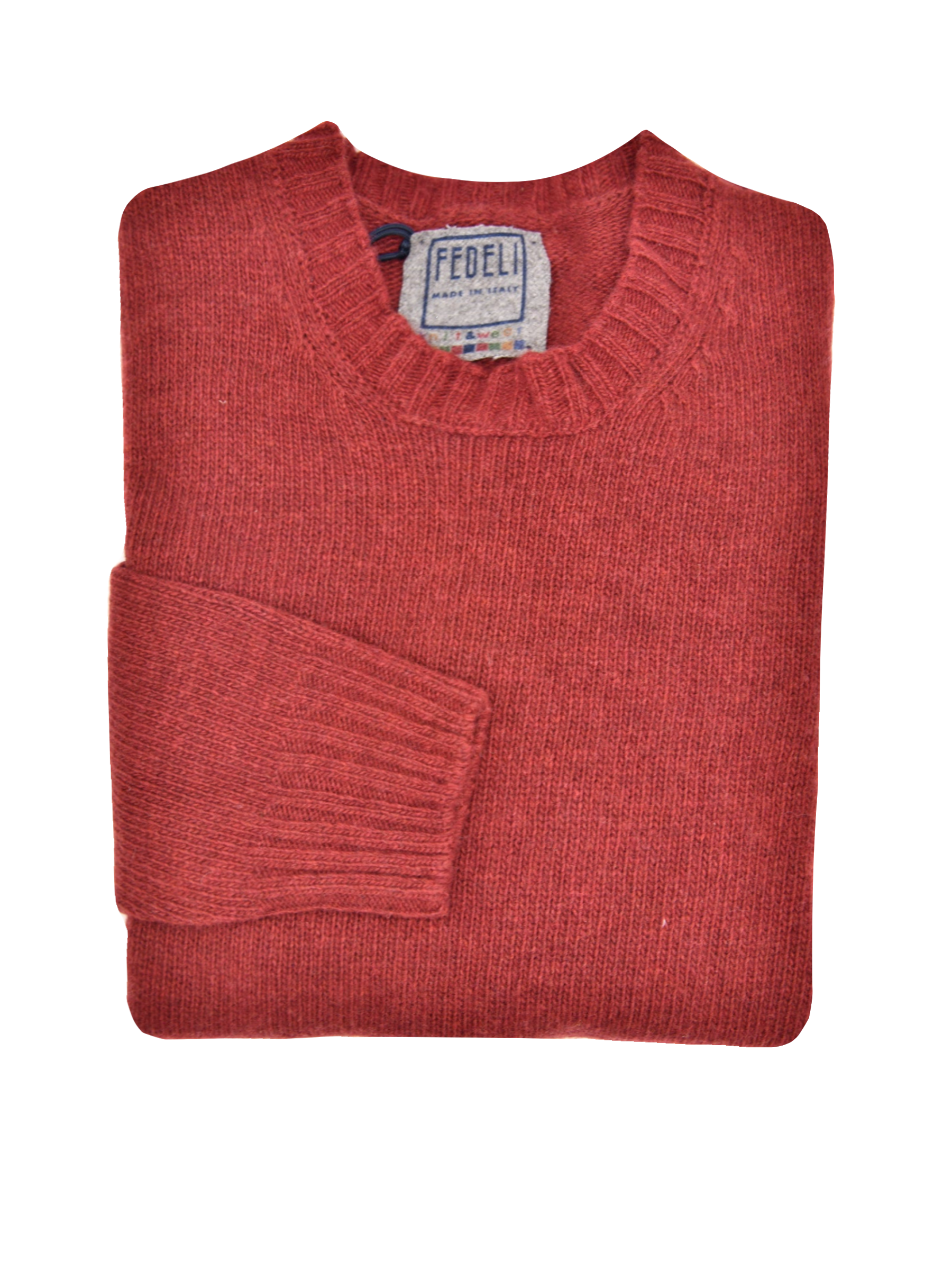 Fedeli Wool-Cashmere Crew Neck Sweater