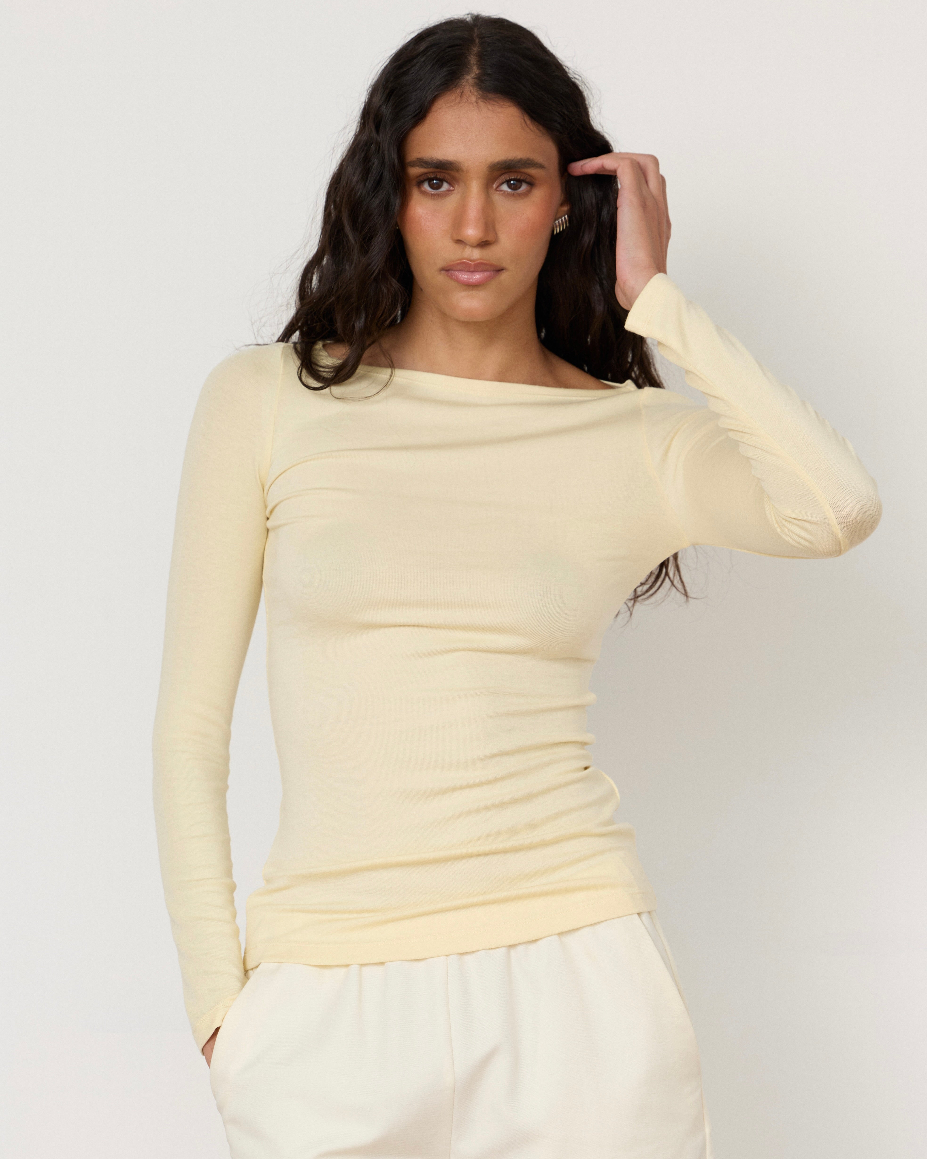 Lane Boatneck Top
