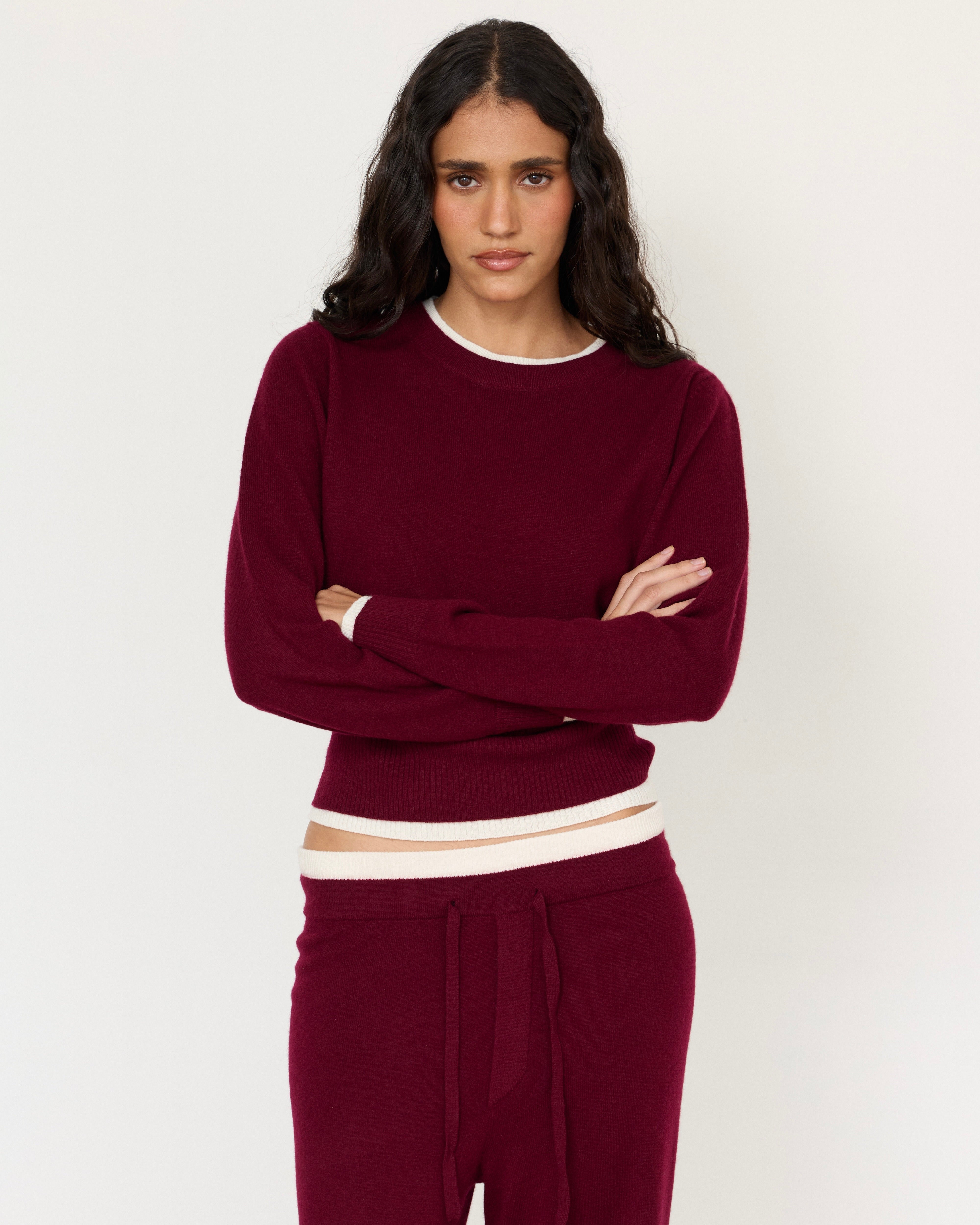 Tove Layered Cashmere Crewneck