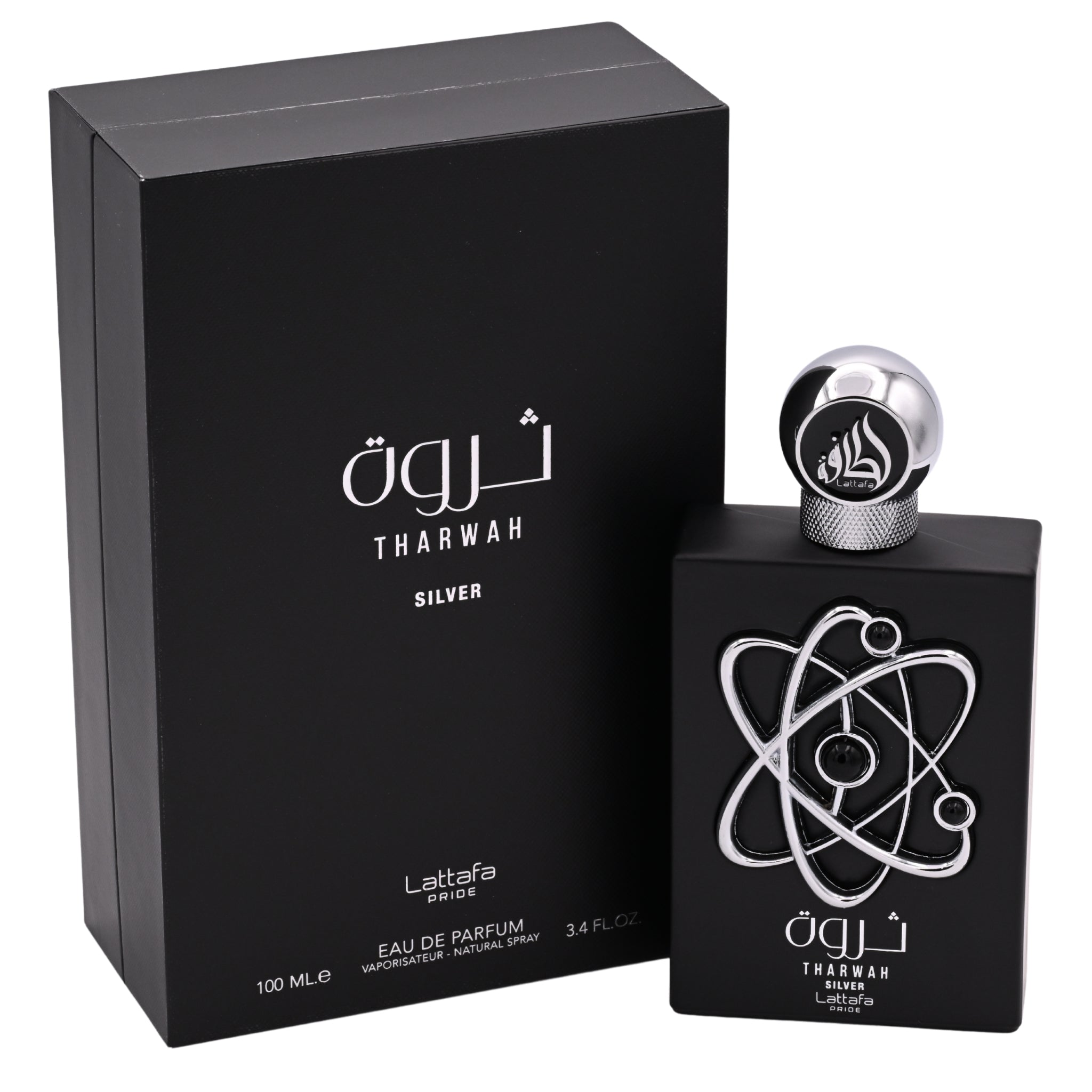 Lattafa Pride Tharwah Silver Unisex Eau De Parfum 3.4 oz