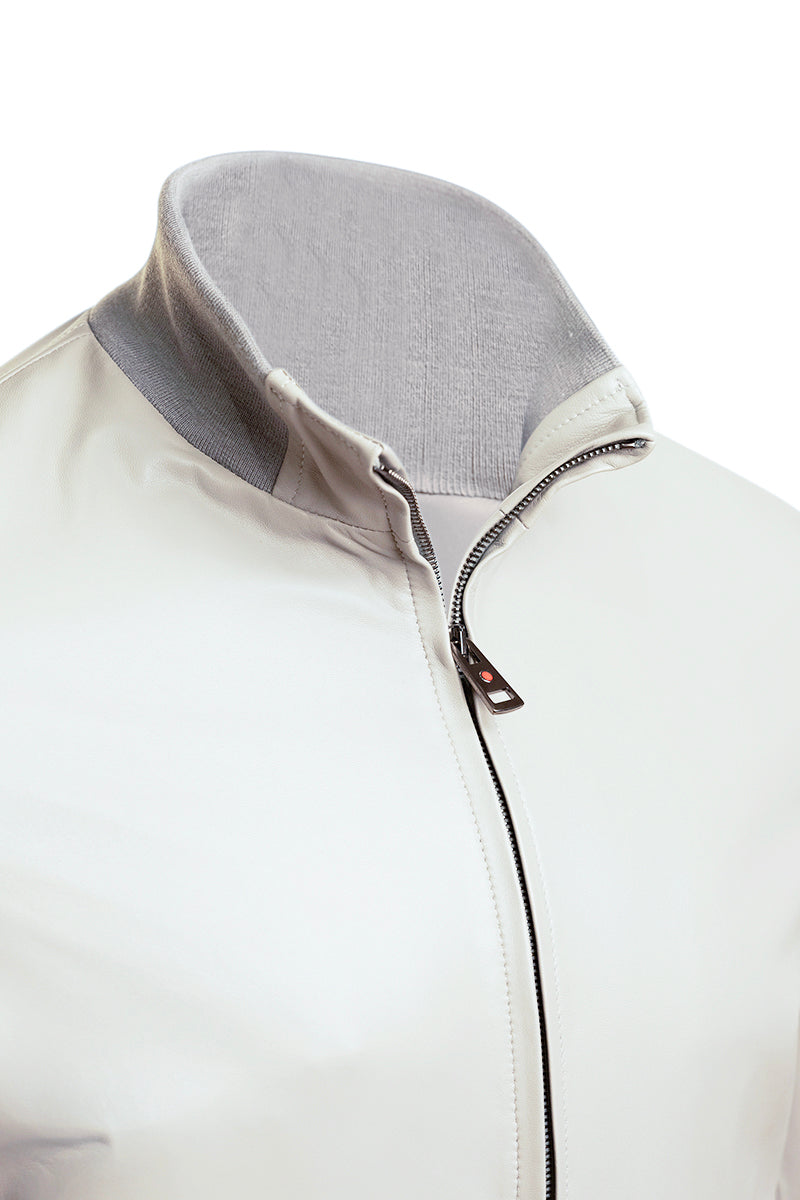 Kired by Kiton INN Lambskin-Virgin Wool Bomber