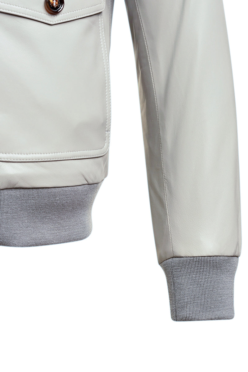 Kired by Kiton INN Lambskin-Virgin Wool Bomber
