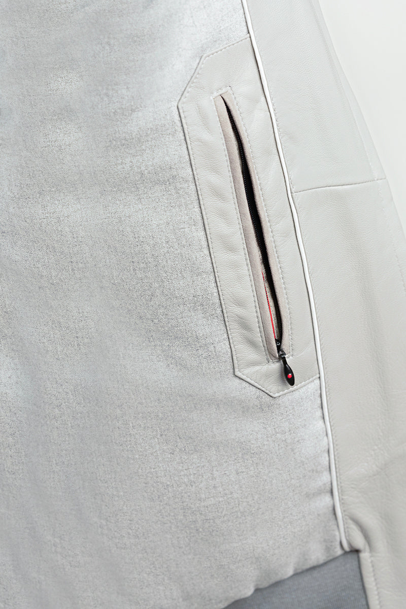 Kired by Kiton INN Lambskin-Virgin Wool Bomber