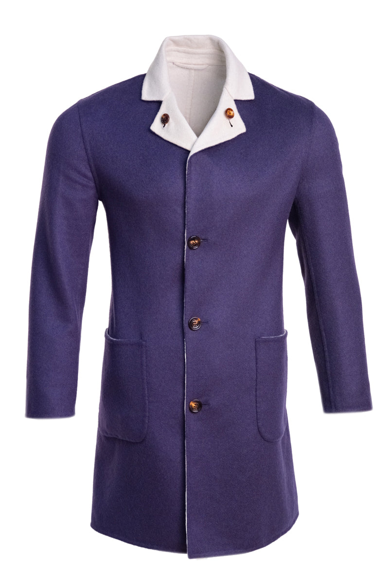 Kired by Kiton PARANA1 Cashmere Reversible Overcoat