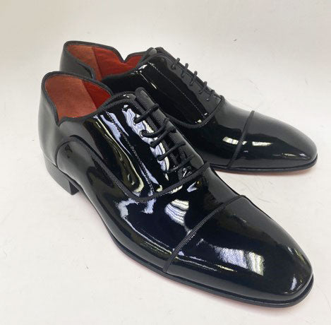 C Collection Patent Leather Oxford - Black