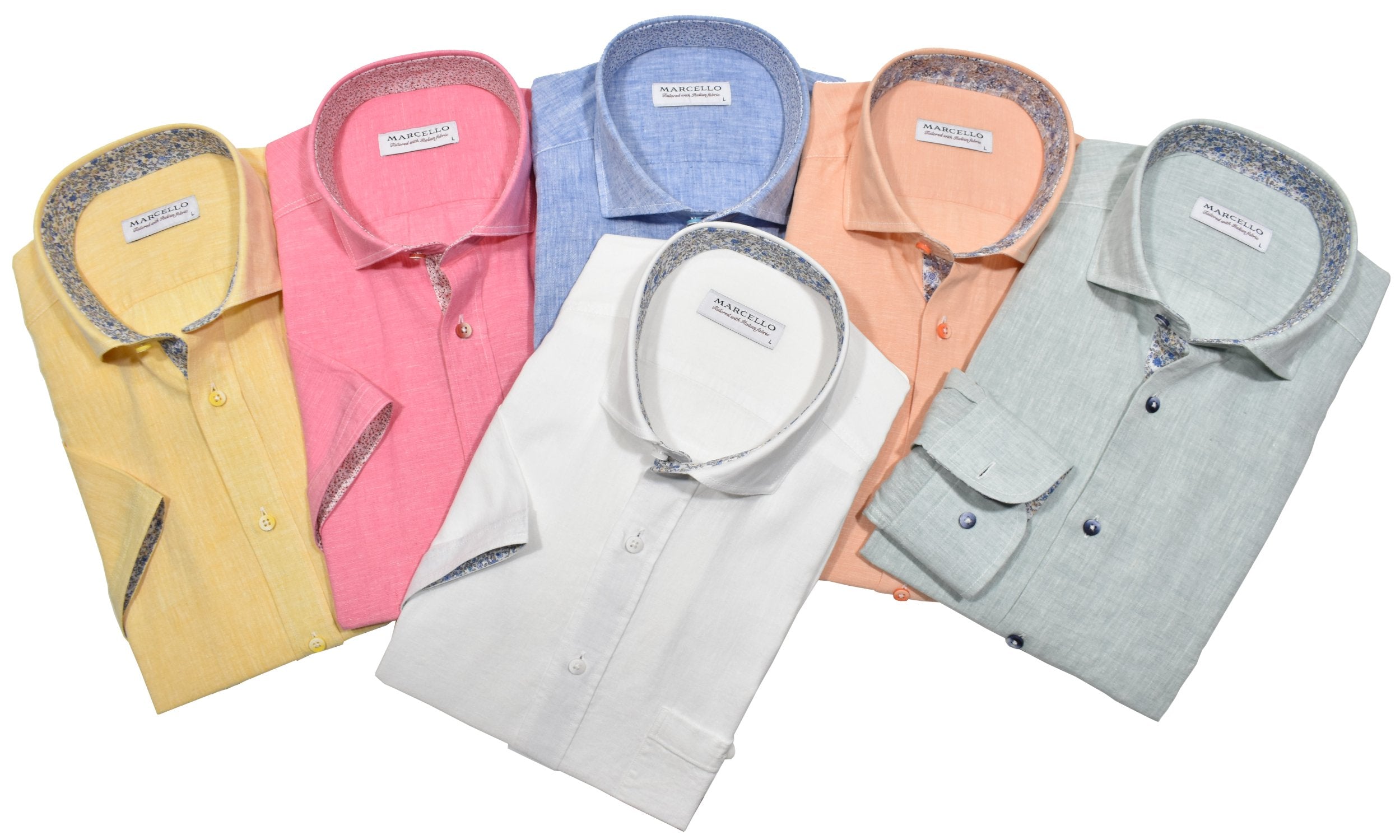 W017S Pink Boardwalk Cotton Linen Sport Shirt