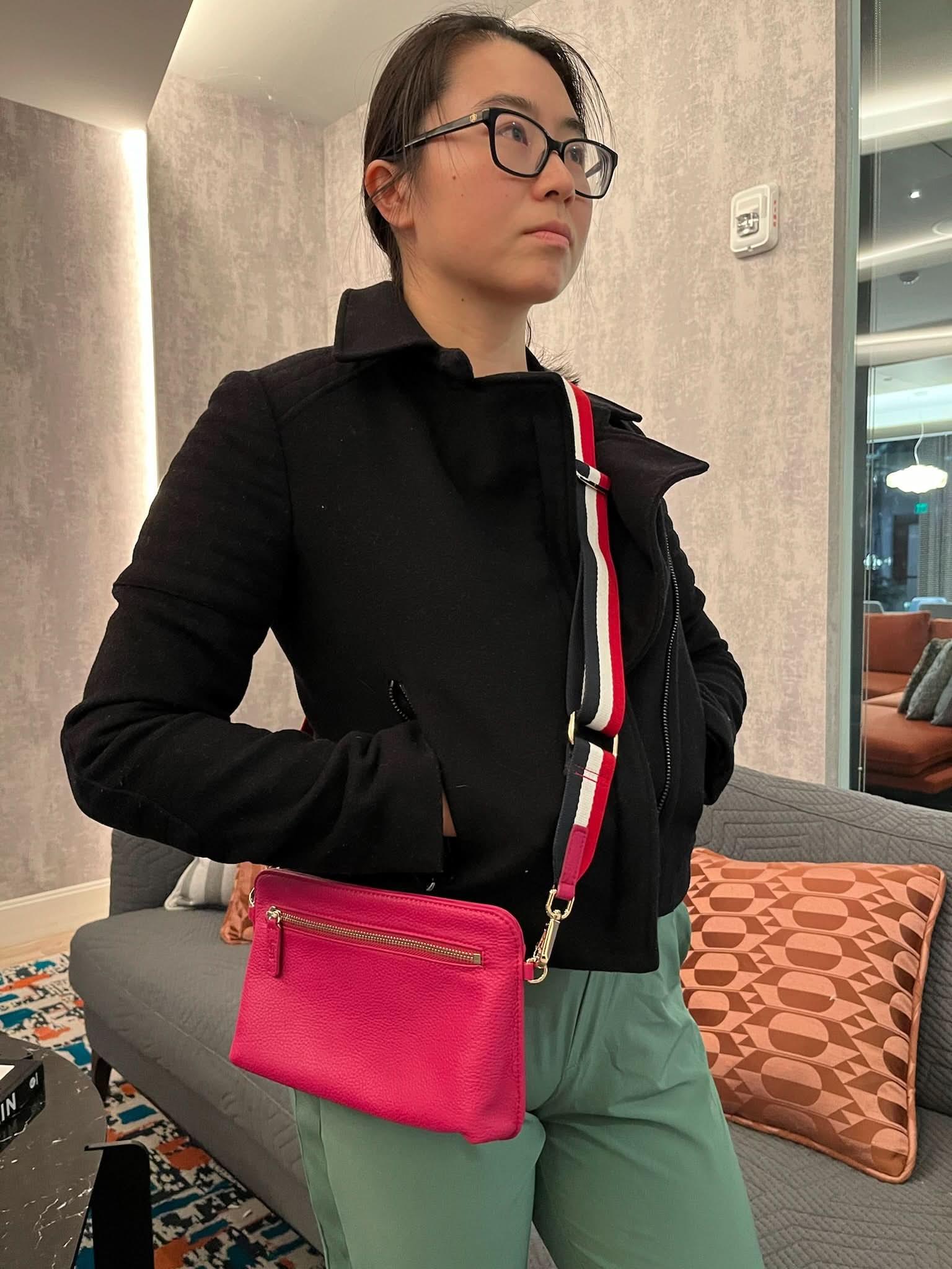 Sophia Full-Grain Leather Convertible Waist Bag