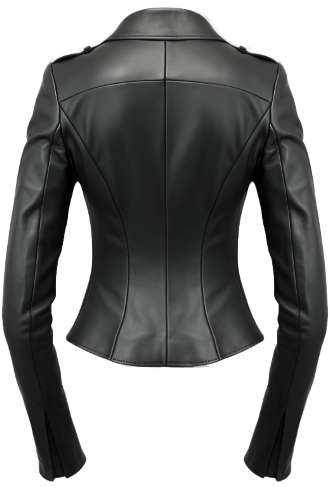 Women’s Black Asymmetrical Designer Leather Jacket
