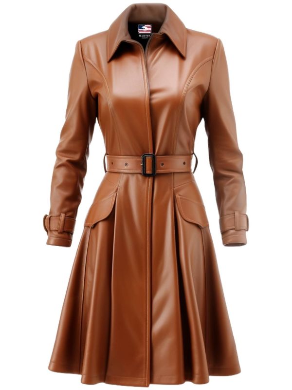 Women’s Brown Leather Coat