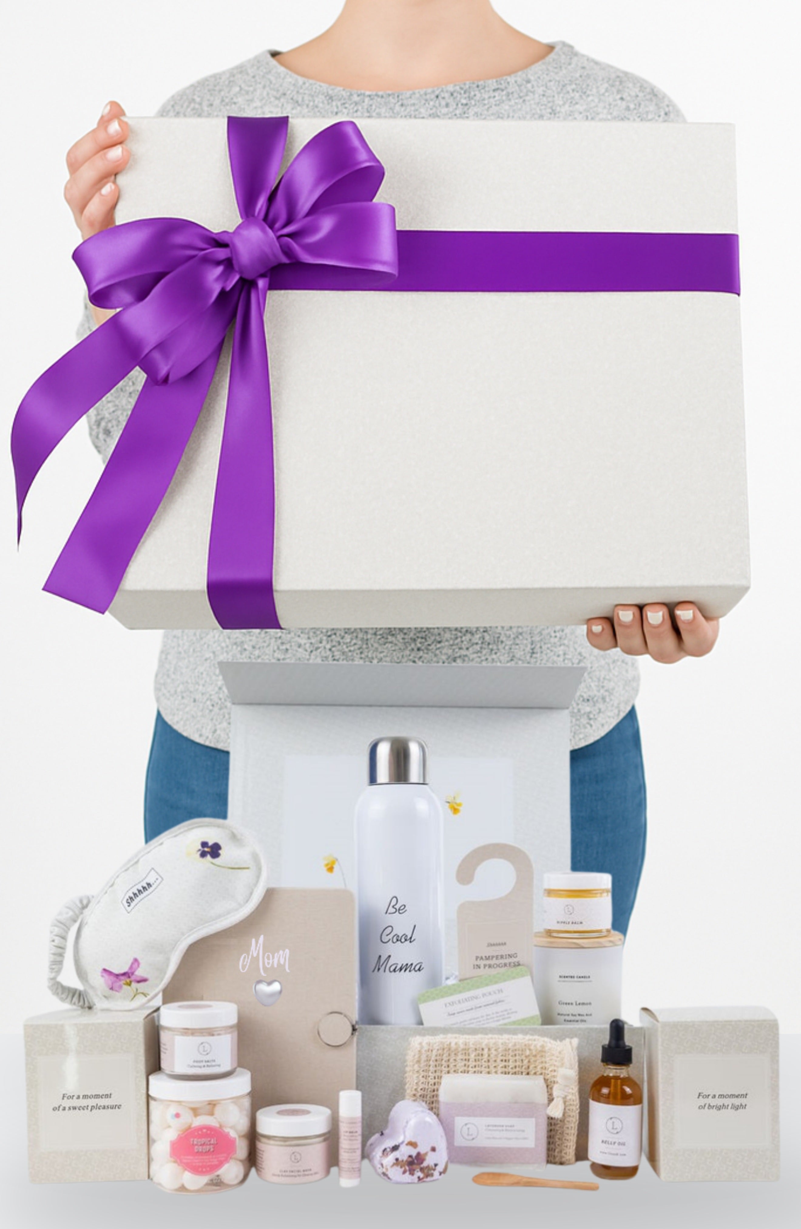 New Mom Gift – Natural Pampering Skincare & Self-Care Box