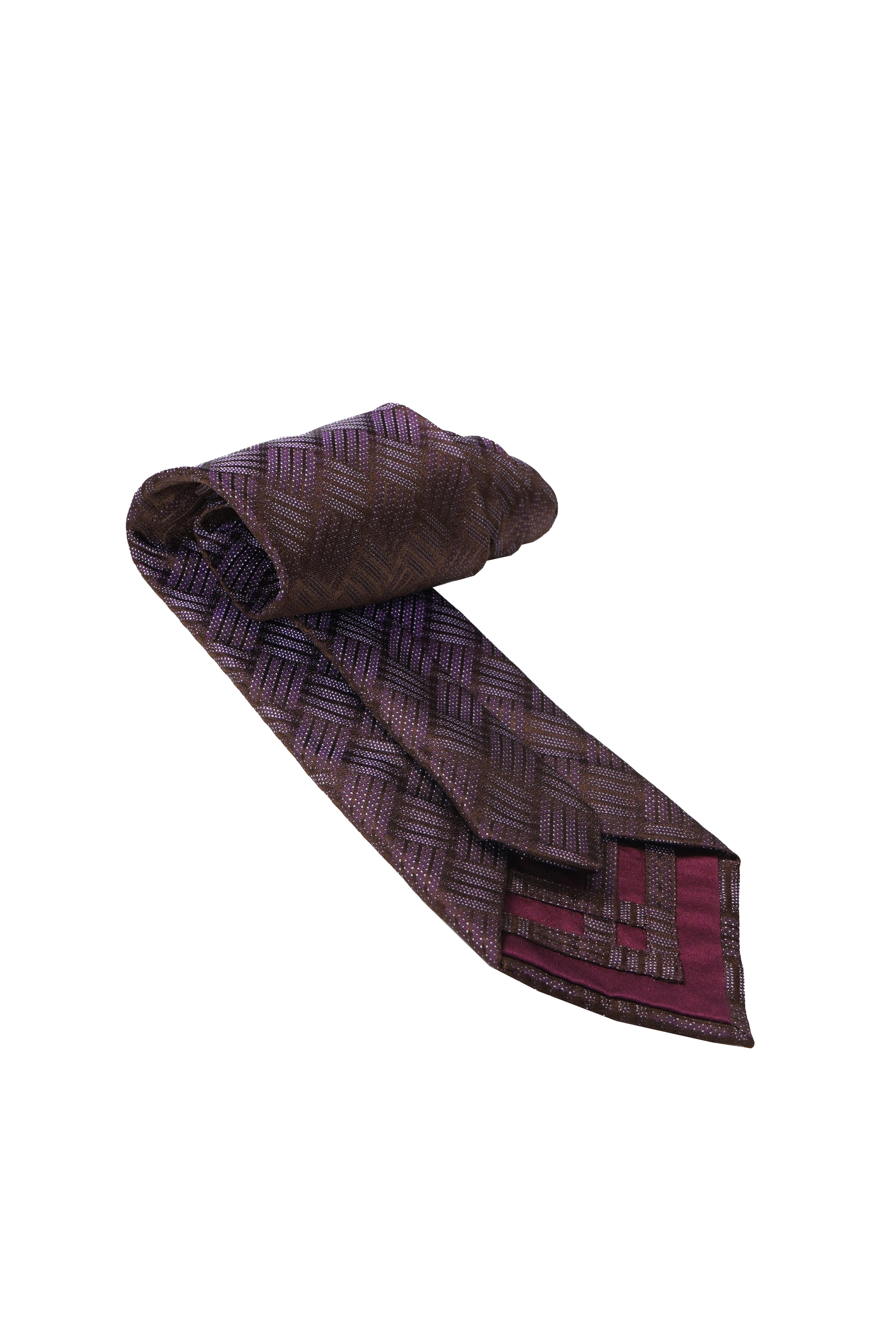 Zilli Basketweave Silk Tie