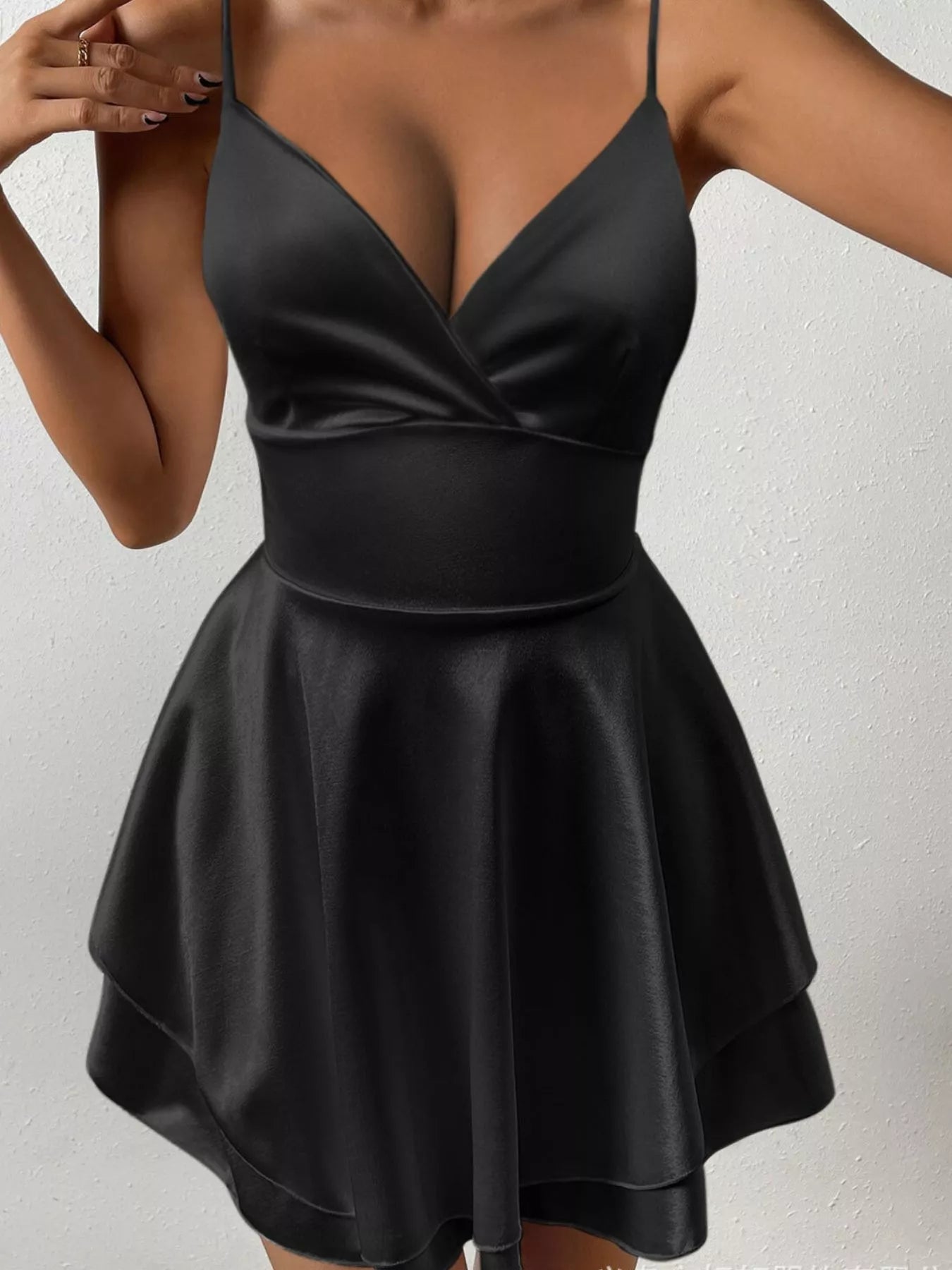 Tie Back Layered Cami Dress
