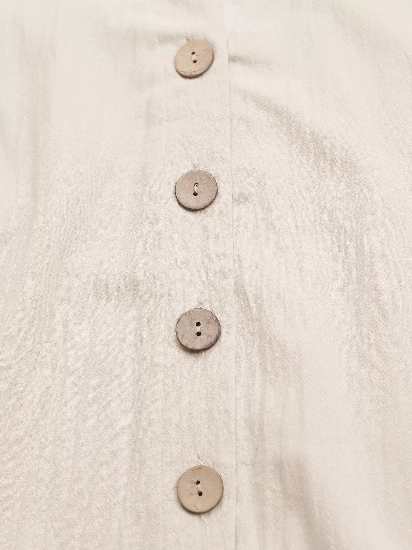 Button-Front Ruffle Hem Mini Dress