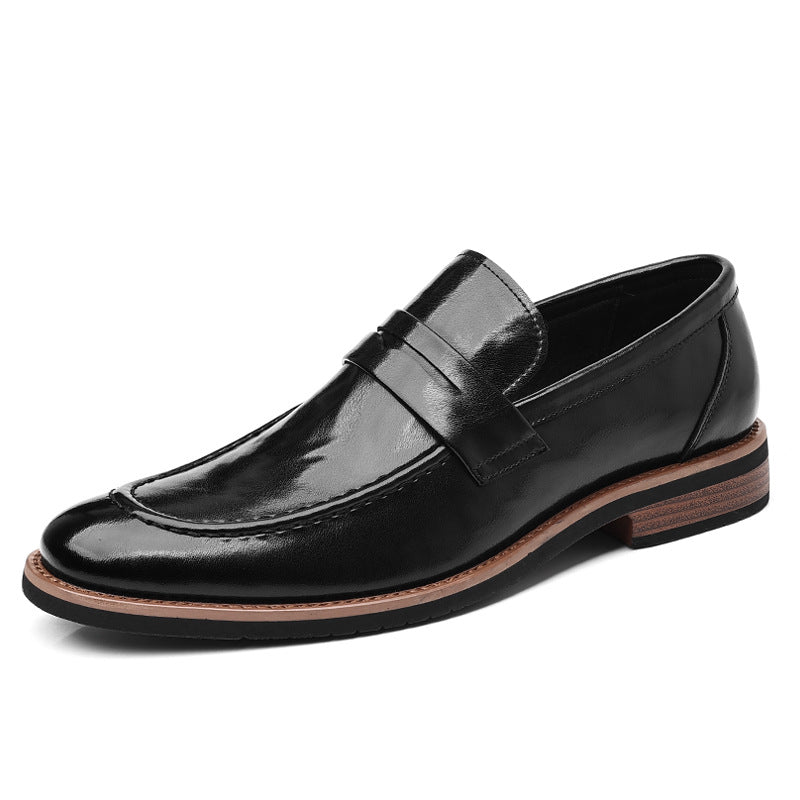 Oxford Leather Men's Pointed-toe Dress Cross-border Business Shoes