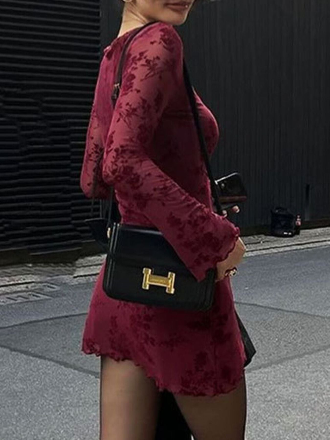 Long Sleeve Bodycon Mini Dress