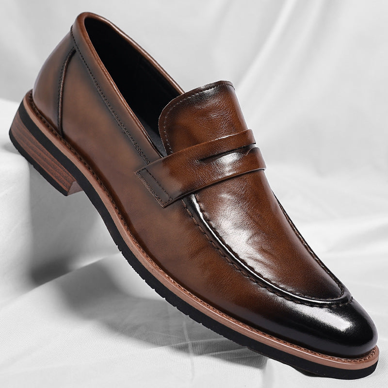 Oxford Leather Men's Pointed-toe Dress Cross-border Business Shoes