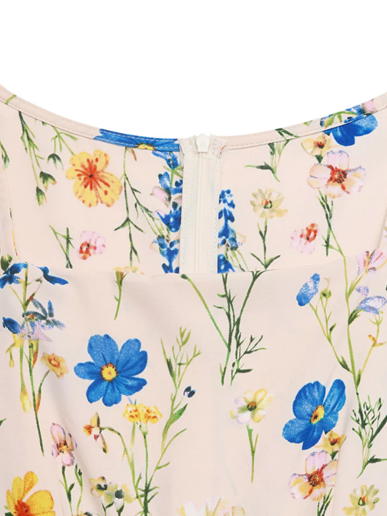 Floral Print Square Neck Casual Maxi Dress