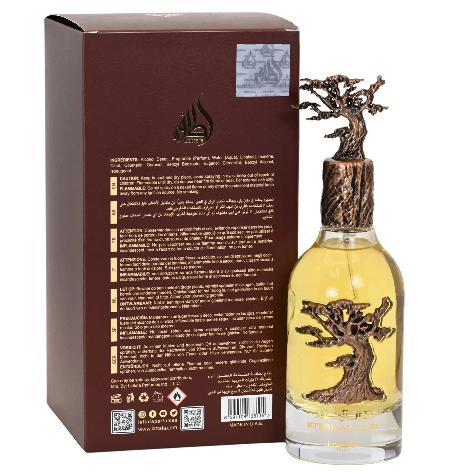 Lattafa Pride Eternal Oud Unisex Eau De Parfum Spray 3.4 oz