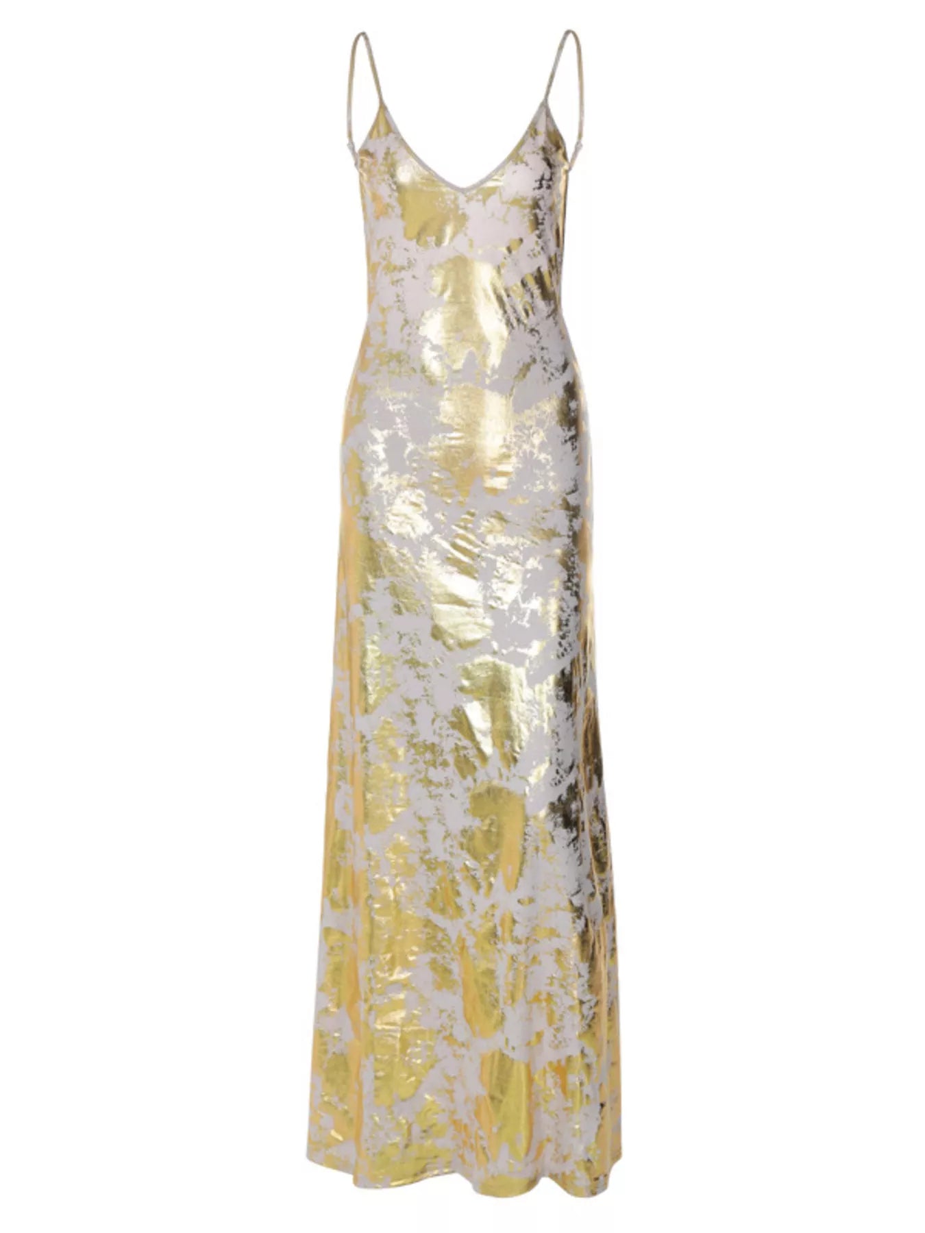 Backless V-Neck Maxi Dress