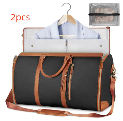 Women's Large Capacity Travel Duffle and Garment Bag Handbag